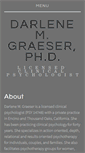 Mobile Screenshot of darlenegraeserphd.com