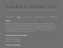 Tablet Screenshot of darlenegraeserphd.com